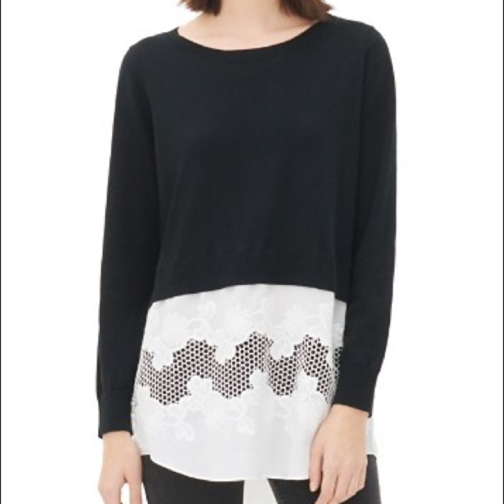 Sandro Sakura Layered Look Sweater Jumper